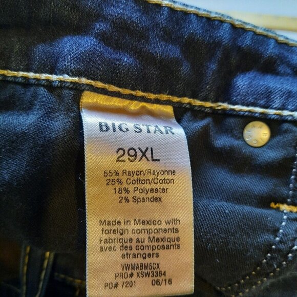 Big Star Jeans Womens 29 Long Maddie Boot Bootcut Western Cowgirl Rodeo *Hemmed - Picture 9 of 14